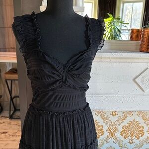 Max Studio Elegant NWT lace black sundress M